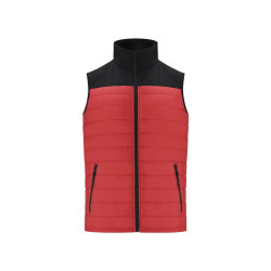 Veste mixte matelassée bi-matière sans manches