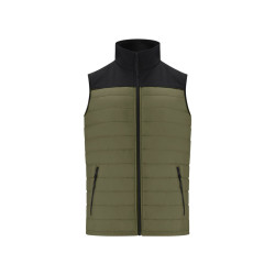Veste mixte matelassée bi-matière sans manches