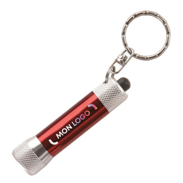 Porte-clés lampe finition laquée marquage quadri