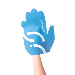 Main géante en carton marquage 1 couleur