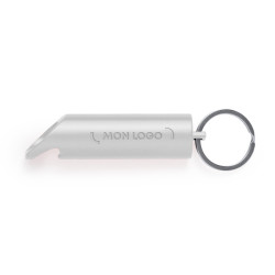 Porte-clé lampe et décapsuleur en aluminium recyclé