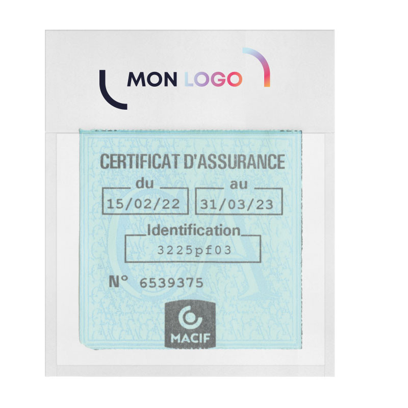 Porte-vignette assurance marquage quadri