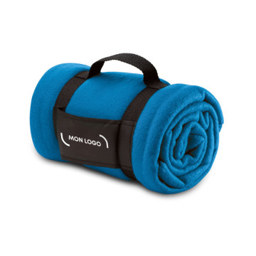 Plaid en polaire avec poignée