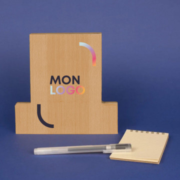 Trophée carré en bois marquage quadri