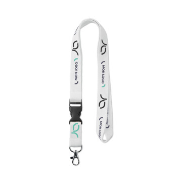 Tour de cou en coton bio avec boucle détachable marquage 2 couleurs