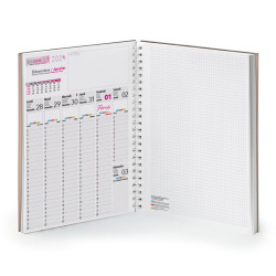 Agenda rigide A4 à spirale Alliance Book