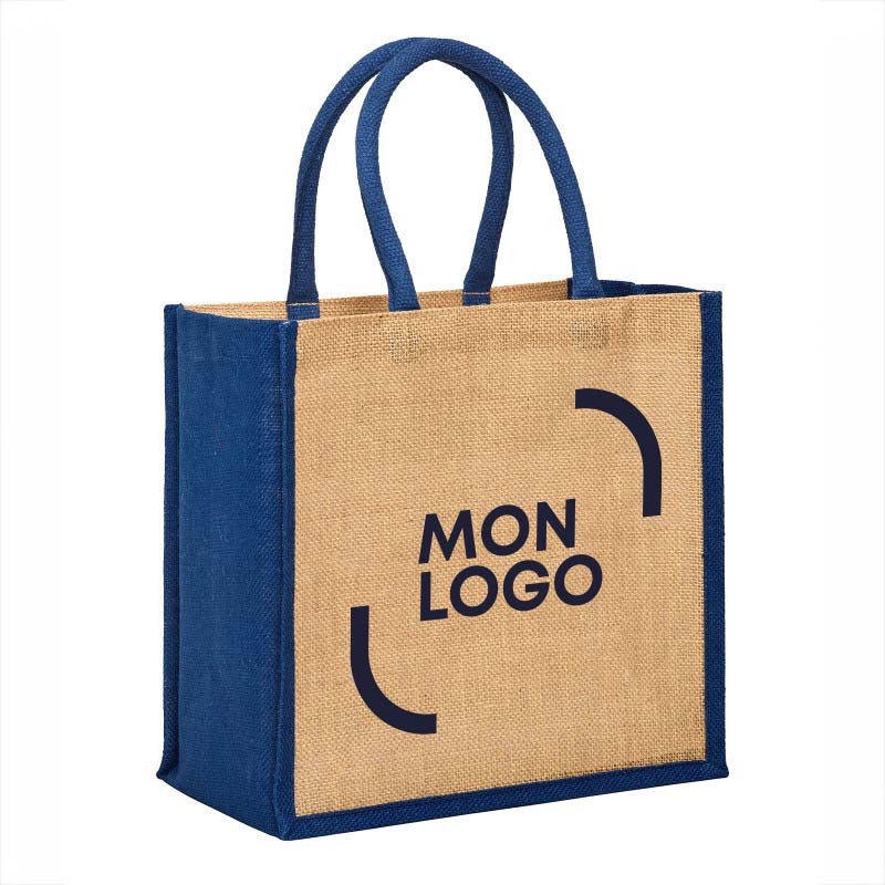 Sac cabas en jute avec soufflets Ubag®