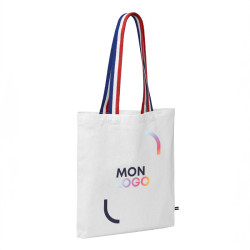 Sac en coton couleur anses tricolores 180 g/m² Ubag®