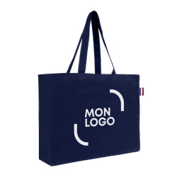 Sac cabas en coton couleur avec soufflets 220 g/m² Ubag®