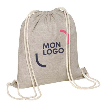 Sac à dos cordelettes en coton recyclé Ubag®