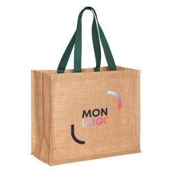 Sac cabas en jute avec soufflets Ubag®