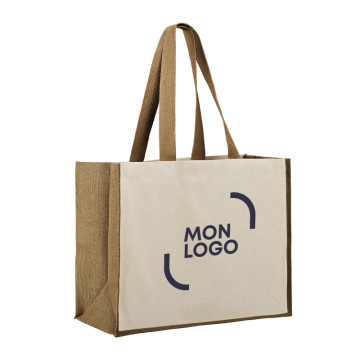 Sac en jute et coton avec soufflets Ubag®