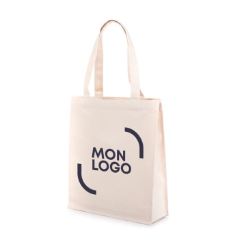 Sac en coton avec soufflets 380 g/m2