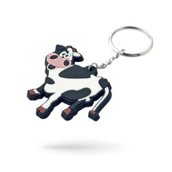 Porte-clés sur-mesure en PVC souple 2D 5 x 5 cm