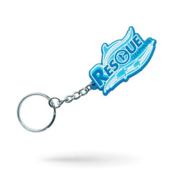 Porte-clés sur-mesure en PVC souple 2D 5 x 5 cm