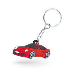 Porte-clés sur-mesure en PVC souple 2D 5 x 5 cm