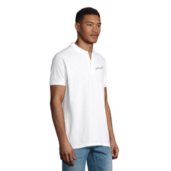 Polo homme Sol's® Planet en coton bio blanc