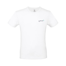 Tee-shirt homme en coton peigné ringspun B&C® blanc