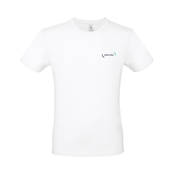 Tee-shirt homme en coton peigné ringspun B&C® blanc