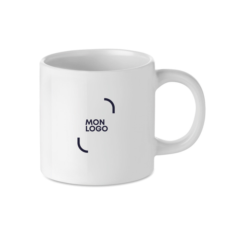 Mini mug en céramique impression quadri 200 mL