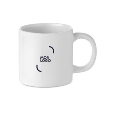 Mini mug en céramique impression quadri 200 mL