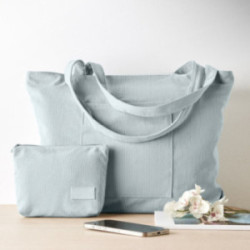 Grand sac shopping en velours côtelé 220 g/m²