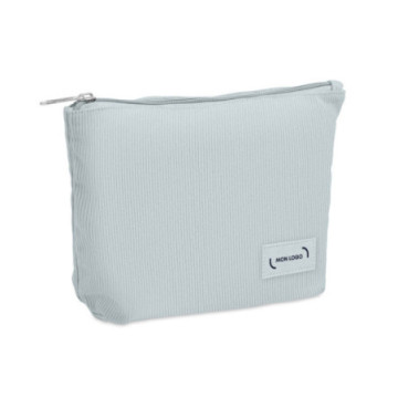 Trousse de beauté en velours côtelé