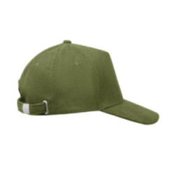 Casquette 5 pans en velours côtelé