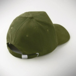Casquette 5 pans en velours côtelé