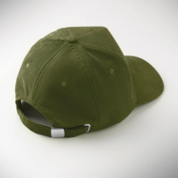 Casquette 5 pans en velours côtelé