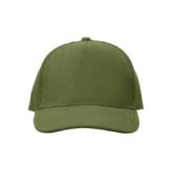 Casquette 5 pans en velours côtelé