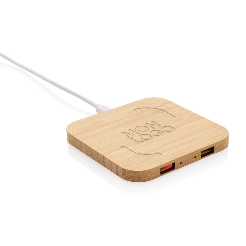 Chargeur à induction en bambou FSC 10 W