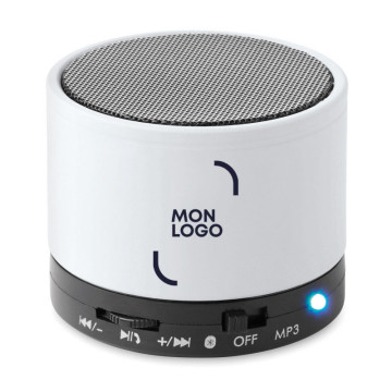 Enceinte Bluetooth® en ABS toucher gomme
