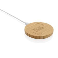 Chargeur à induction en bambou FSC 15 W