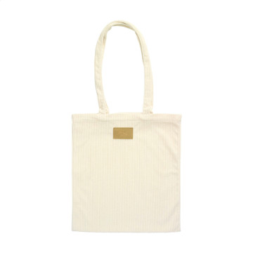 Sac shopping en velours côtelé recyclé 270 g/m²