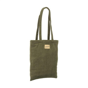 Sac shopping en velours côtelé recyclé 270 g/m²