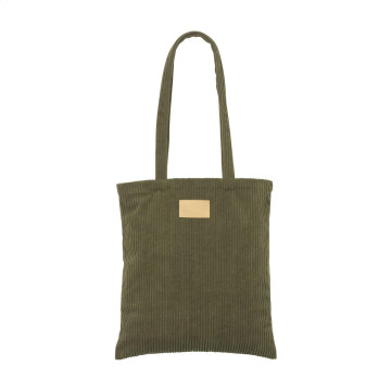 Sac shopping en velours côtelé recyclé 270 g/m²