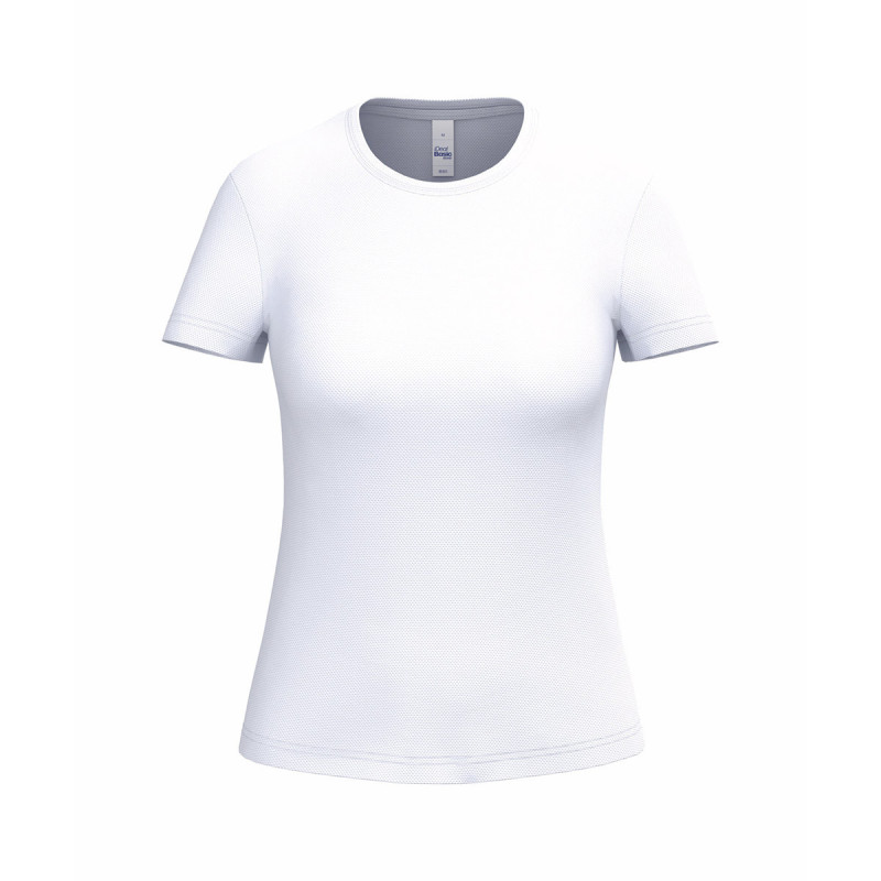 Tee-shirt de sport respirant femme iDeal Basic® Mercury blanc