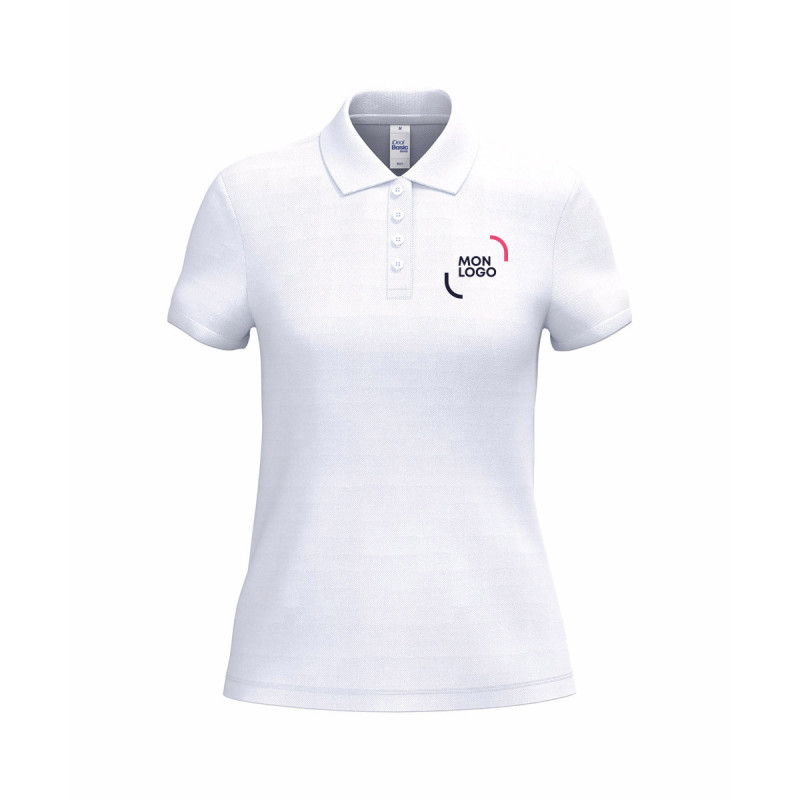 Polo femme iDeal Basic® Mercia blanc