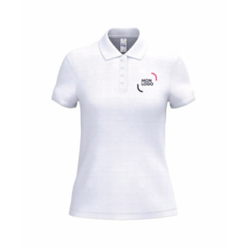 Polo femme iDeal Basic® Mercia blanc