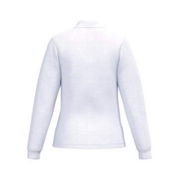 Polo manches longues femme LSL iDeal Basic® Mercia blanc