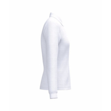 Polo manches longues femme LSL iDeal Basic® Mercia blanc