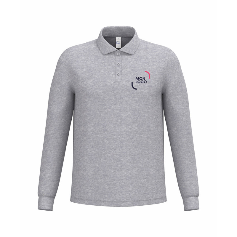 Polo manches longues homme LSL iDeal Basic® Mercia couleur