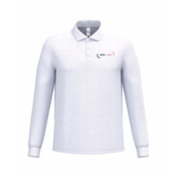 Polo manches longues homme iDeal Basic® Ceryn blanc