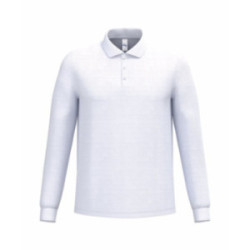 Polo manches longues homme iDeal Basic® Ceryn blanc