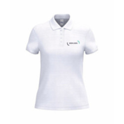 Polo femme iDeal Basic® Ceryn blanc