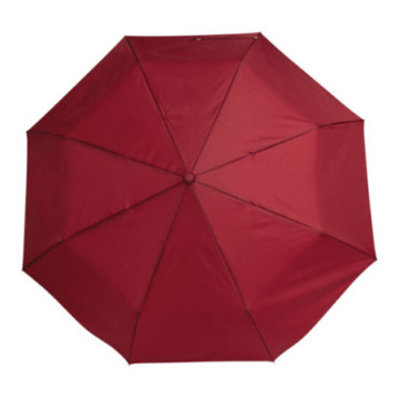 Parapluie pliable tempête ouverture & fermeture auto rouge foncé