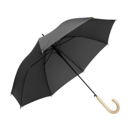 Parapluie canne en rPET ouverture automatique gris