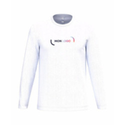 Tee-shirt manches longues mixte iDeal Basic® iDeal150 blanc