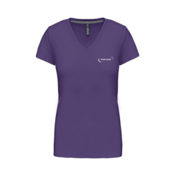Tee-shirt femme Kariban® col V couleur